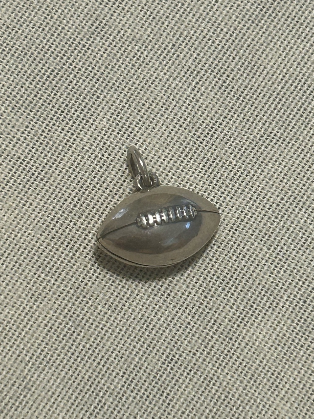 JAMES AVERY RETIRED 3D FOOTBALL CHARM STERLING SILVER .925